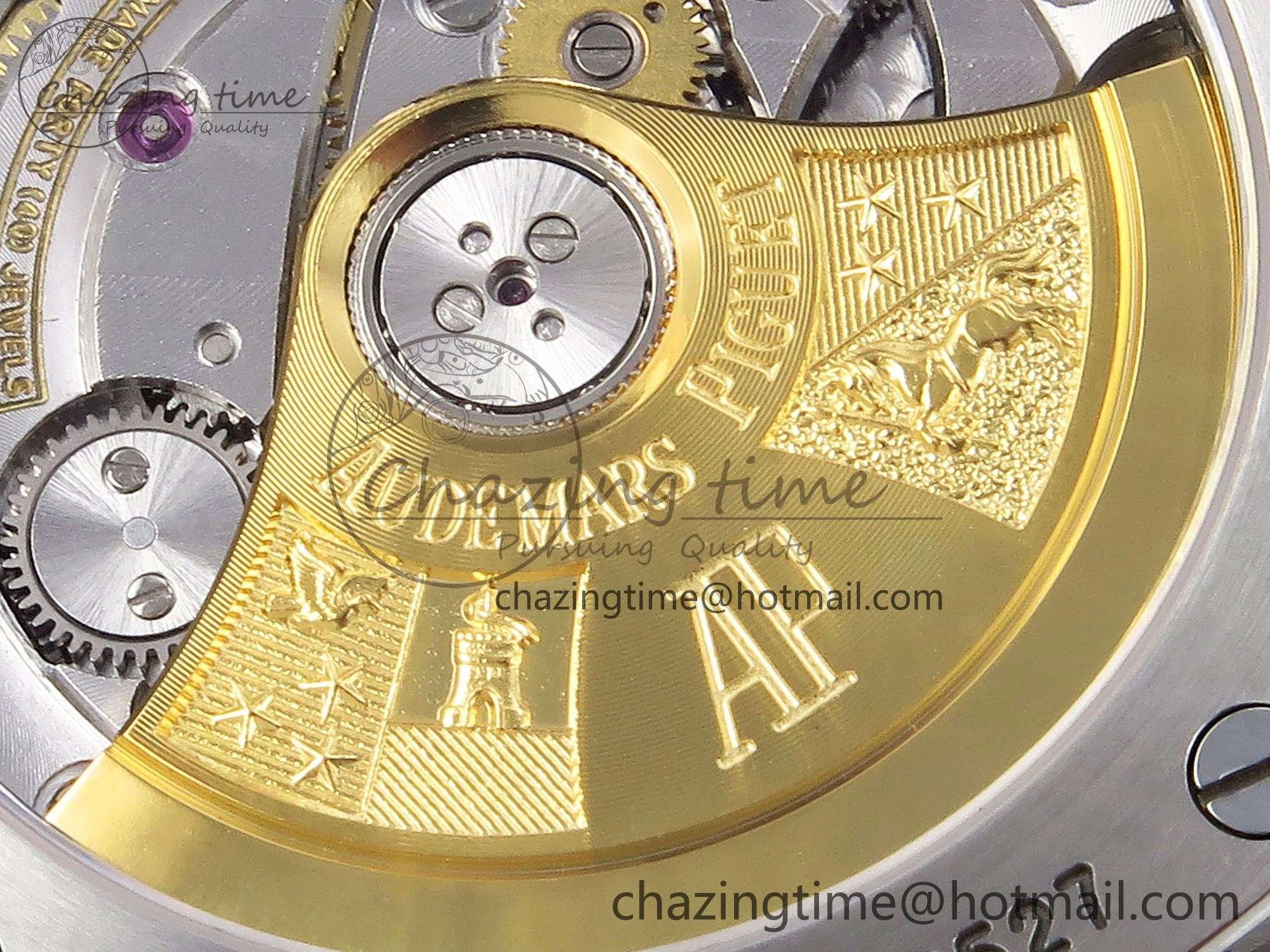 Royal Oak 37mm 15450 SS Diamonds Bezel IPF Best Edition Gray Dial on SS Bracelet SA3120 Super Clone