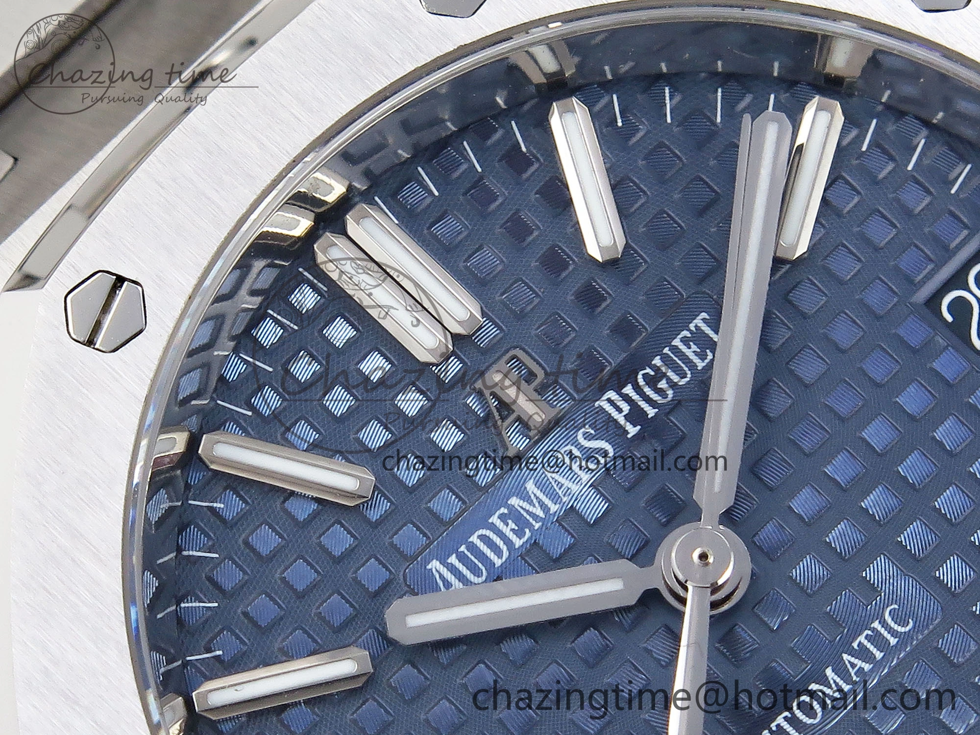 Royal Oak 37mm 15450 SS IPF Best Edition Blue Dial on SS Bracelet SA3120 Super Clone