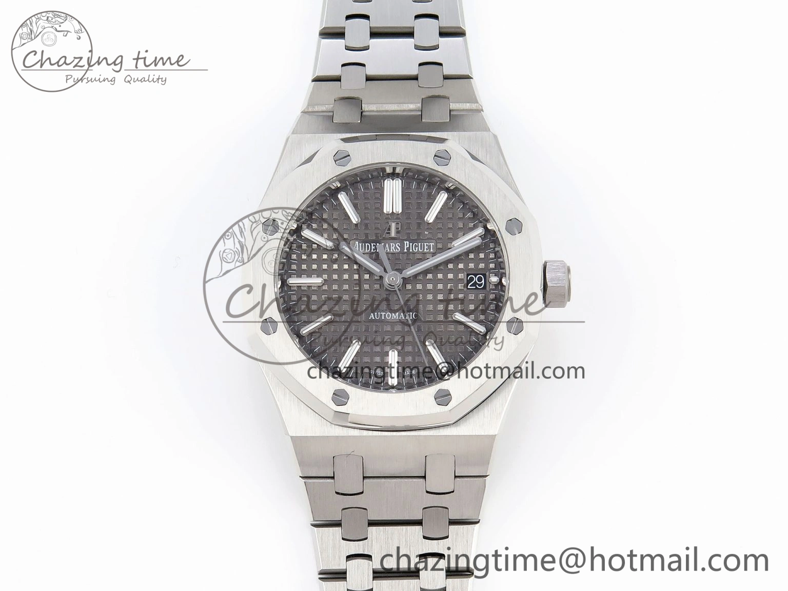 Royal Oak 37mm 15450 SS IPF Best Edition Gray Dial on SS Bracelet SA3120 Super Clone