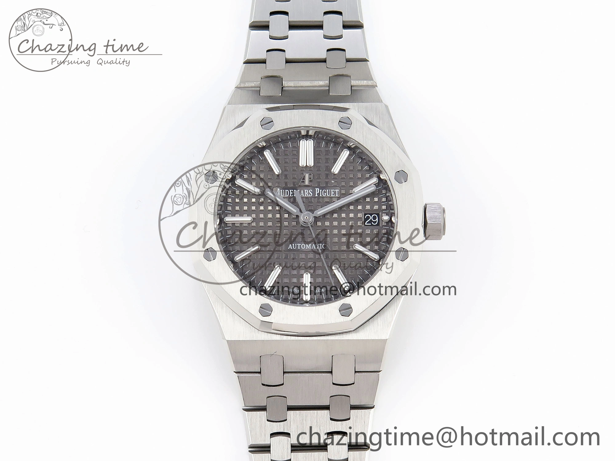 Royal Oak 37mm 15450 SS IPF Best Edition Gray Dial on SS Bracelet SA3120 Super Clone