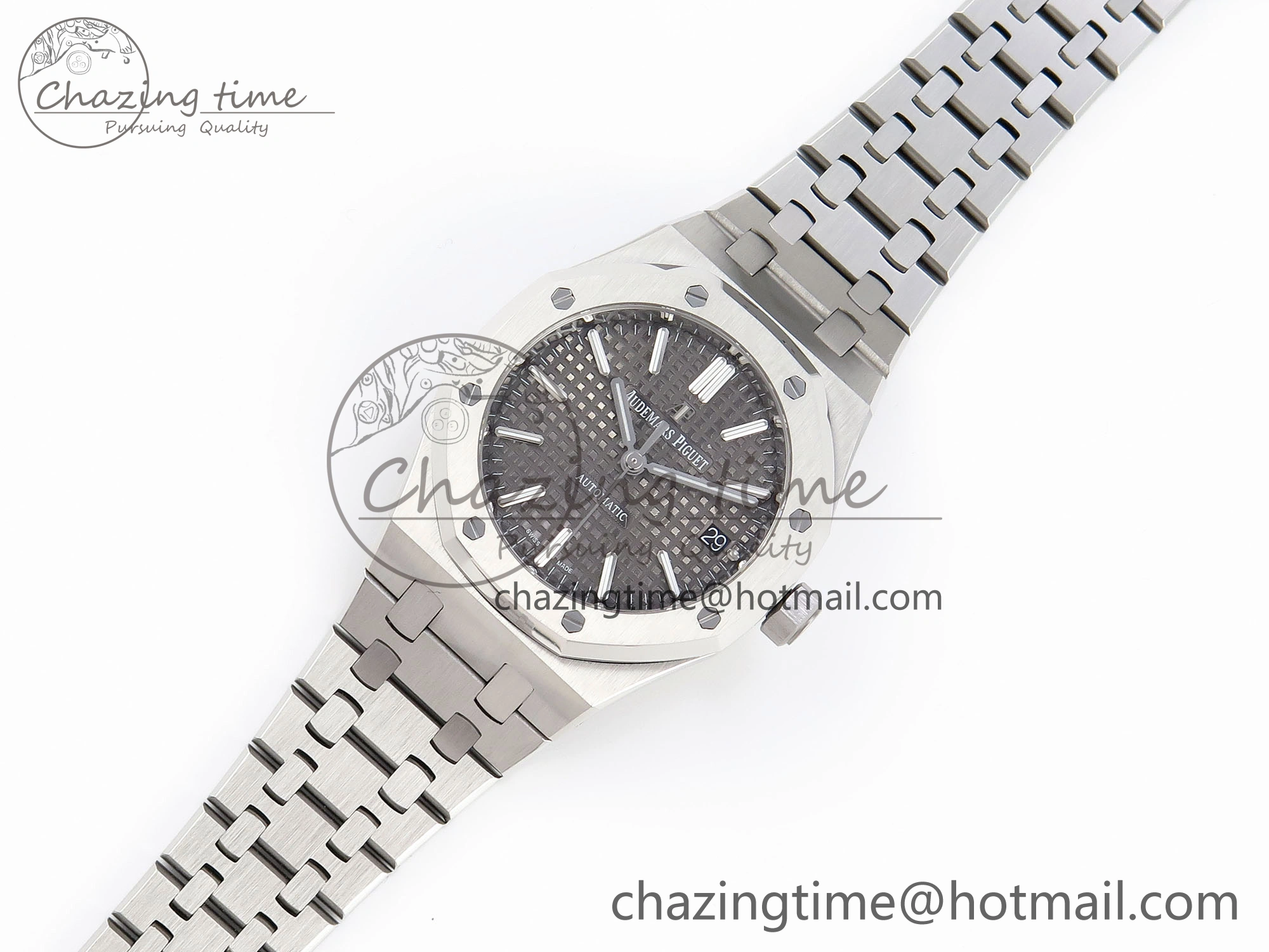 Royal Oak 37mm 15450 SS IPF Best Edition Gray Dial on SS Bracelet SA3120 Super Clone