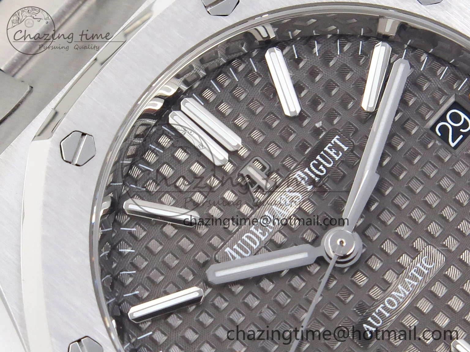 Royal Oak 37mm 15450 SS IPF Best Edition Gray Dial on SS Bracelet SA3120 Super Clone