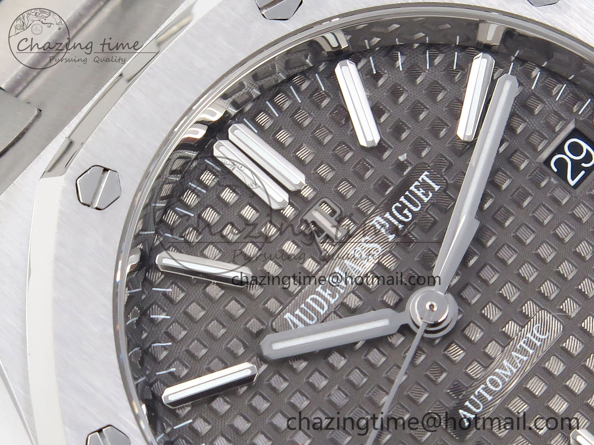 Royal Oak 37mm 15450 SS IPF Best Edition Gray Dial on SS Bracelet SA3120 Super Clone