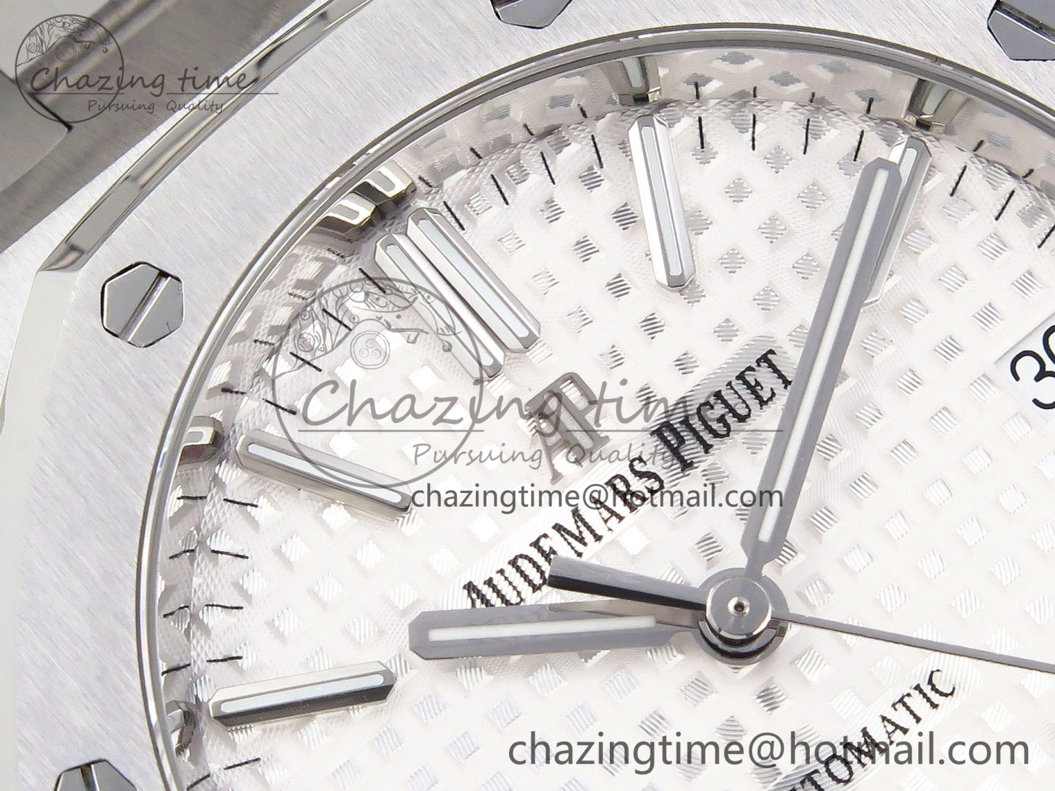Royal Oak 37mm 15450 SS IPF Best Edition White Dial on SS Bracelet SA3120 Super Clone