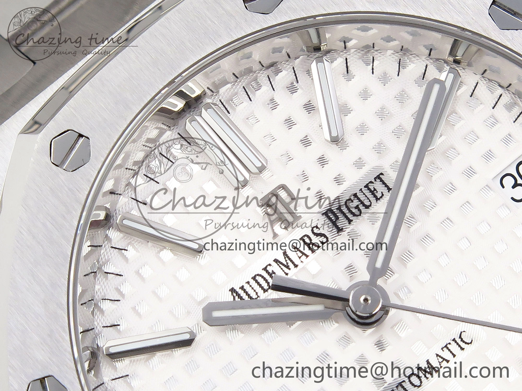 Royal Oak 37mm 15450 SS IPF Best Edition White Dial on SS Bracelet SA3120 Super Clone
