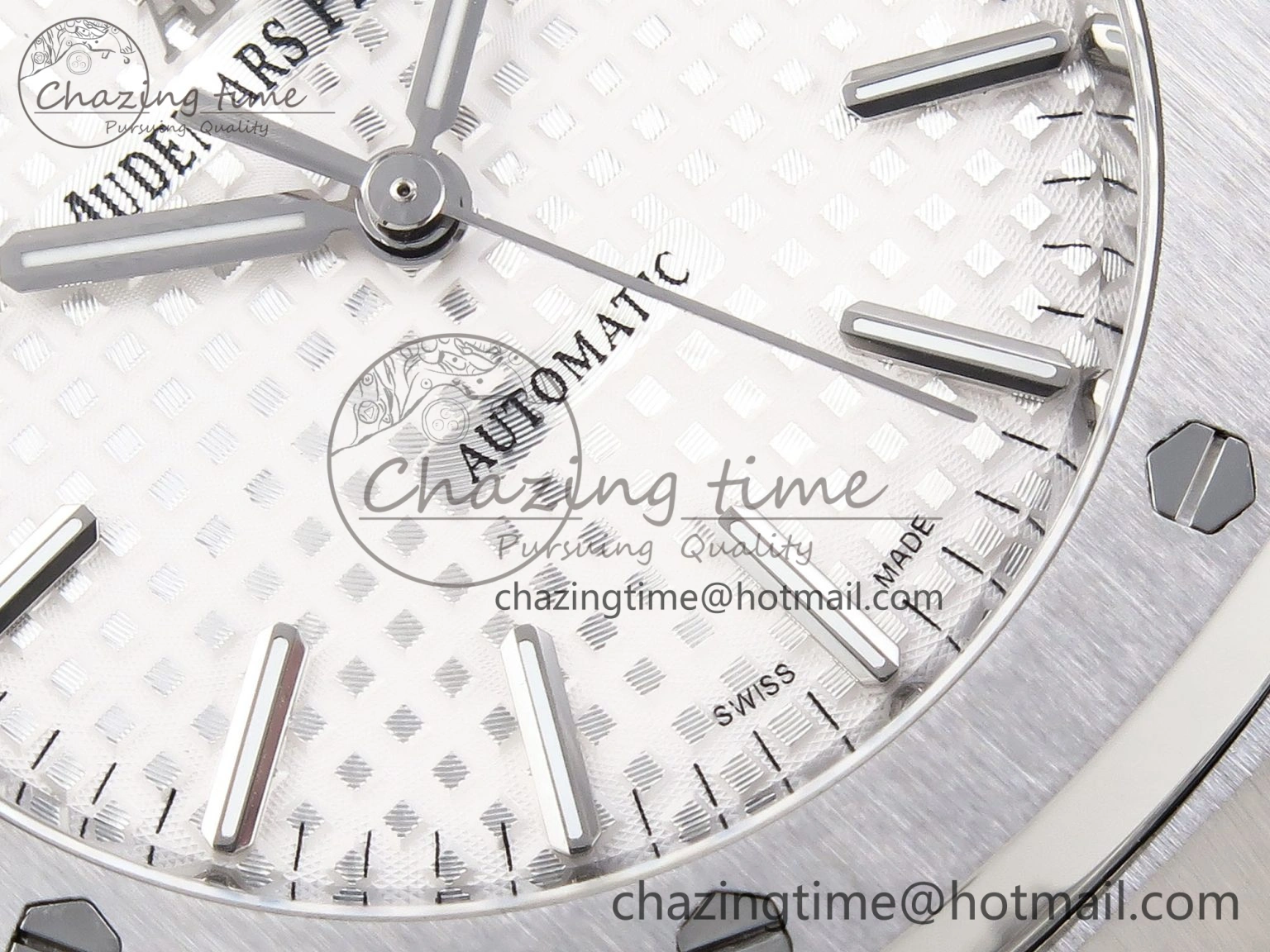 Royal Oak 37mm 15450 SS IPF Best Edition White Dial on SS Bracelet SA3120 Super Clone