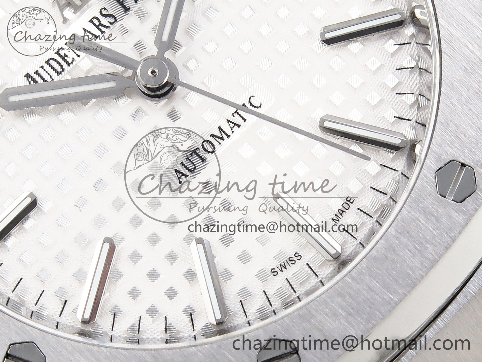 Royal Oak 37mm 15450 SS IPF Best Edition White Dial on SS Bracelet SA3120 Super Clone