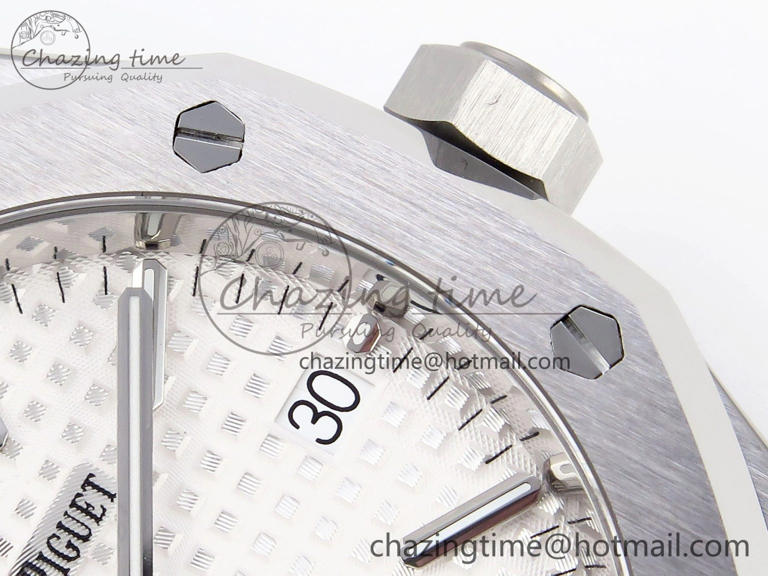 Royal Oak 37mm 15450 SS IPF Best Edition White Dial on SS Bracelet SA3120 Super Clone