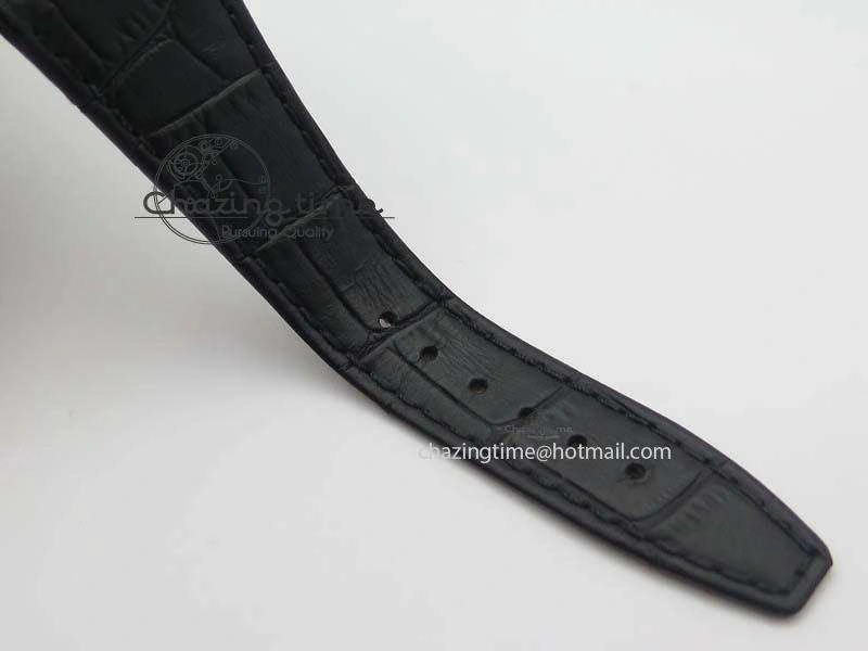 Royal Oak 37mm 15450 SS JF 1:1 Best Edition Black Dial On Black Leather Strap A3120