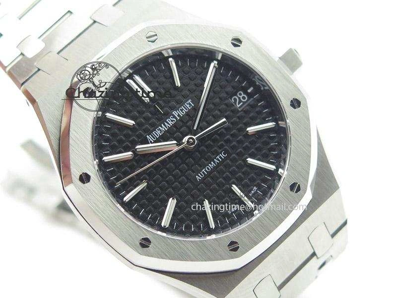 Royal Oak 37mm 15450 SS JF 1:1 Best Edition Black Dial On SS Bracelet A3120
