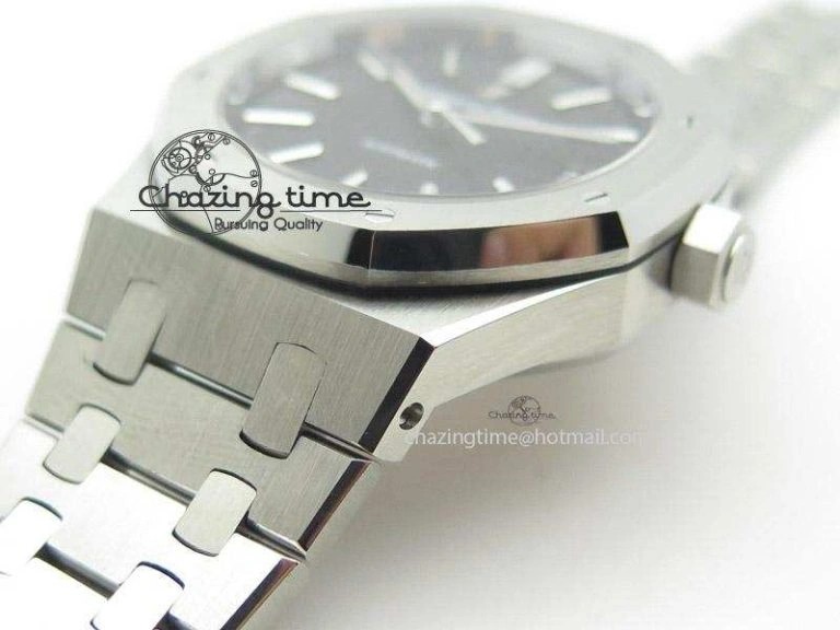 Royal Oak 37mm 15450 SS JF 1:1 Best Edition Black Dial On SS Bracelet A3120