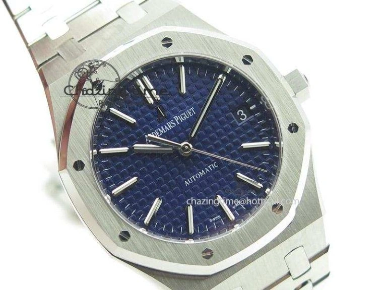 Royal Oak 37mm 15450 SS JF 1:1 Best Edition Blue Dial On SS Bracelet A3120