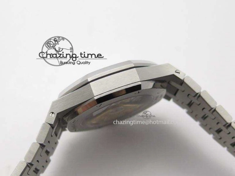 Royal Oak 37mm 15450 SS JF 1:1 Best Edition Diamonds Bezel Blue Dial On SS Bracelet A3120