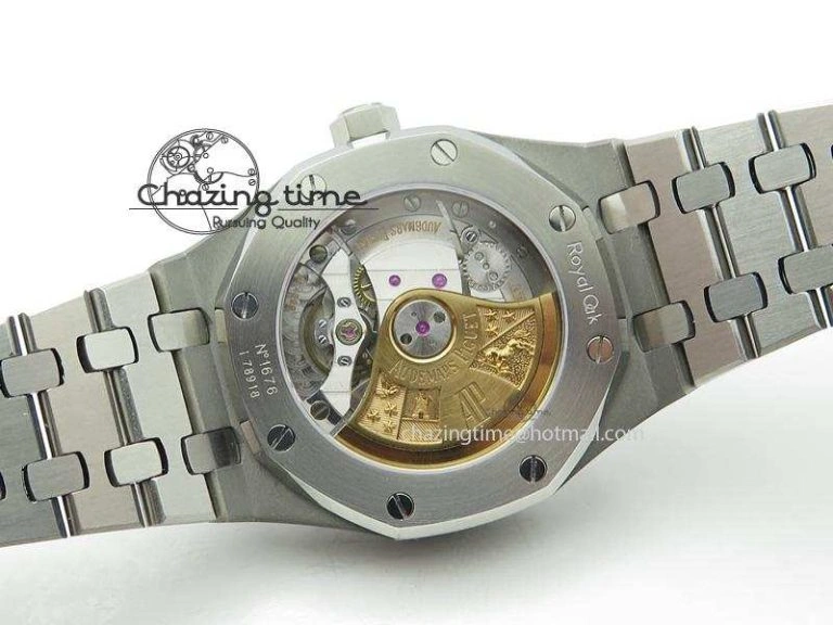 Royal Oak 37mm 15450 SS JF 1:1 Best Edition Diamonds Bezel Blue Dial On SS Bracelet A3120