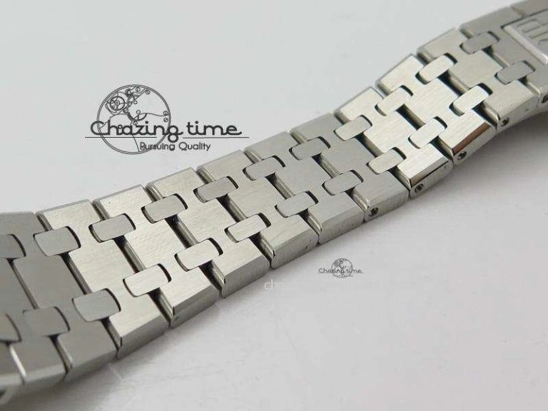 Royal Oak 37mm 15450 SS JF 1:1 Best Edition Diamonds Bezel Blue Dial On SS Bracelet A3120