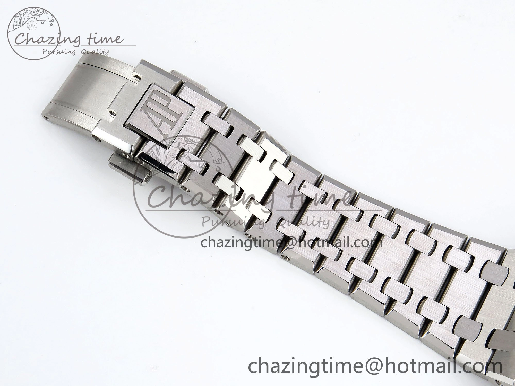 Royal Oak 37mm 15450 SS ZF 1:1 Best Edition Blue Textured Dial on SS Bracelet SA3120 Super Clone