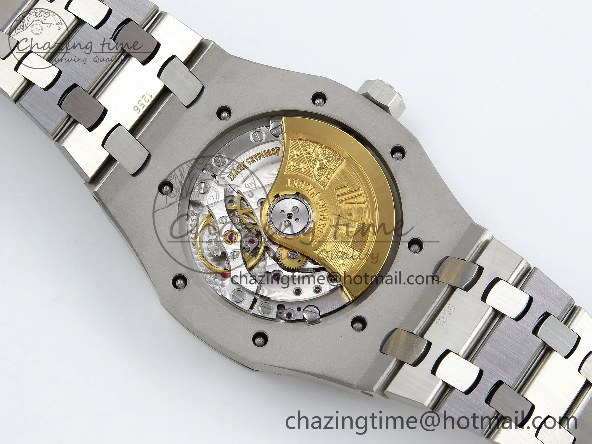 Royal Oak 37mm 15450 SS ZF 1:1 Best Edition Gray Textured Dial on SS Bracelet SA3120 Super Clone