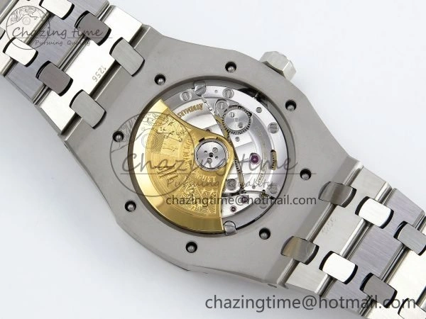 Royal Oak 37mm 15450 SS ZF 1:1 Best Edition Gray Textured Dial on SS Bracelet SA3120 Super Clone