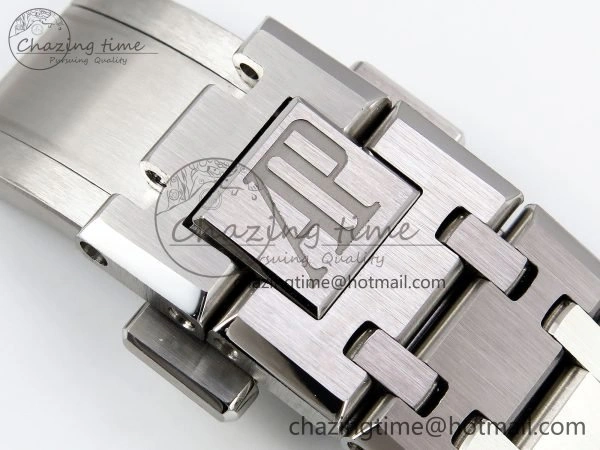 Royal Oak 37mm 15450 SS ZF 1:1 Best Edition Gray Textured Dial on SS Bracelet SA3120 Super Clone