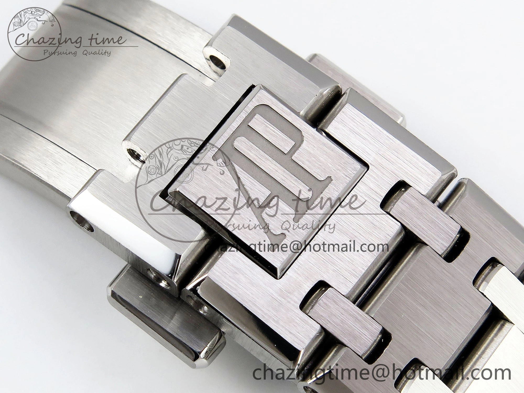 Royal Oak 37mm 15450 SS ZF 1:1 Best Edition Gray Textured Dial on SS Bracelet SA3120 Super Clone