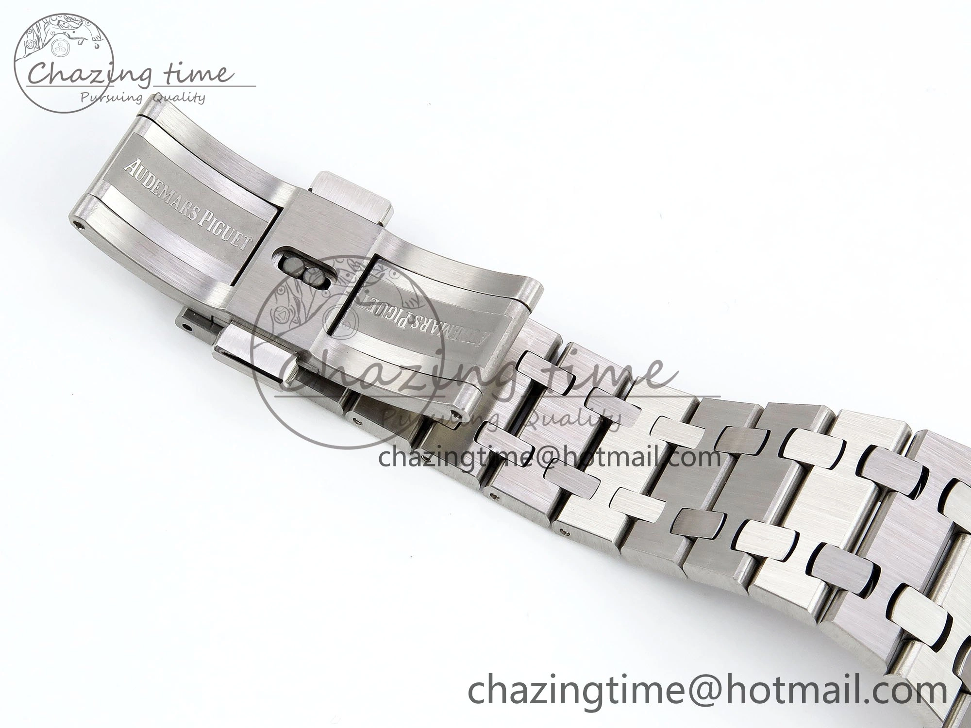 Royal Oak 37mm 15450 SS ZF 1:1 Best Edition Gray Textured Dial on SS Bracelet SA3120 Super Clone