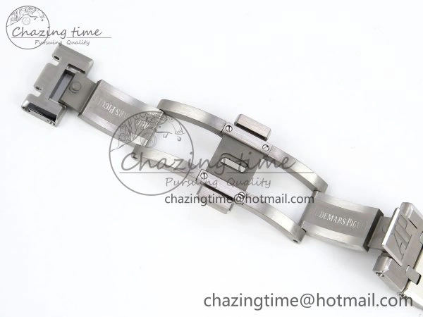 Royal Oak 37mm 15450 SS ZF 1:1 Best Edition Gray Textured Dial on SS Bracelet SA3120 Super Clone