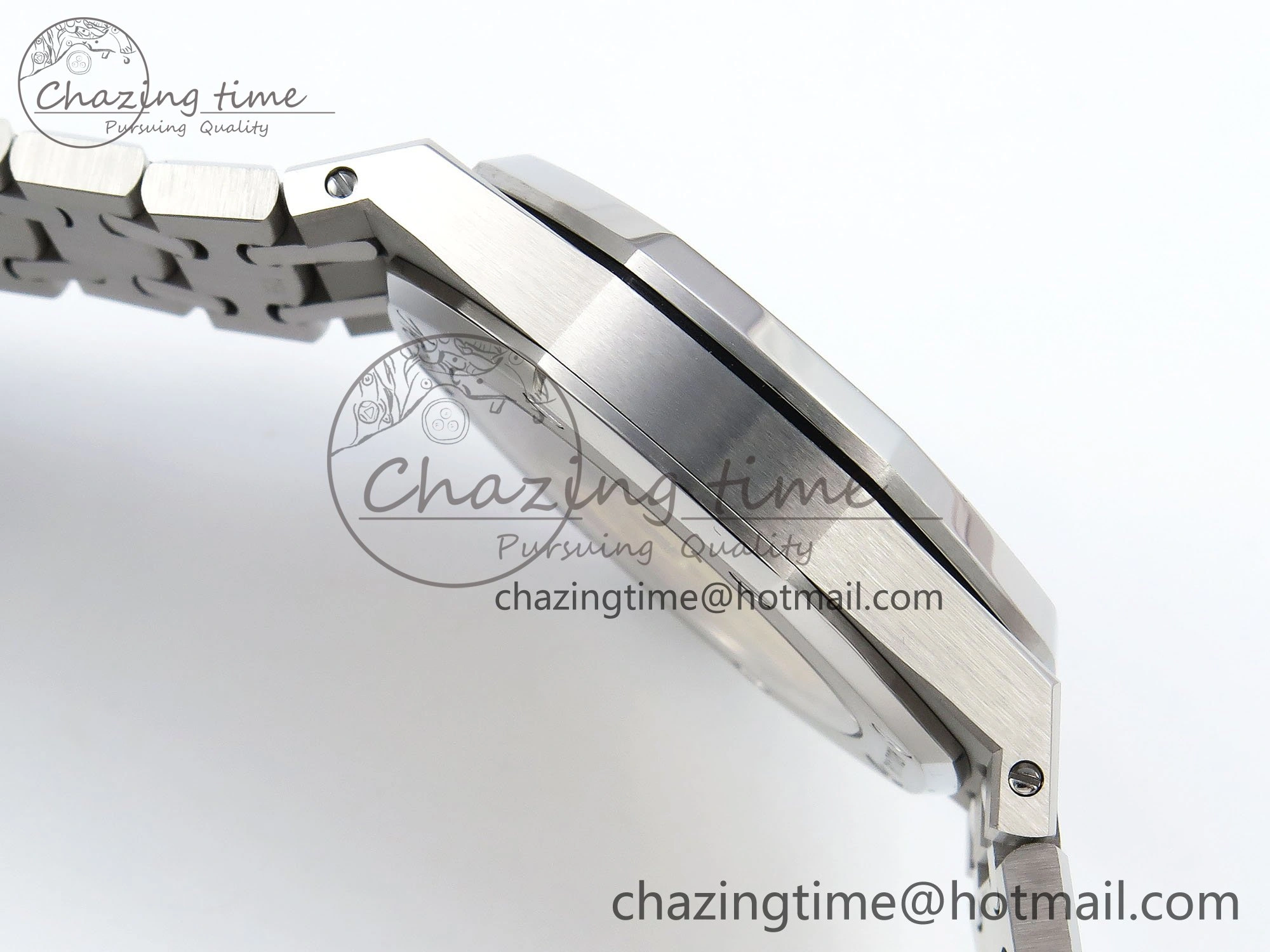 Royal Oak 37mm 15450 SS ZF 1:1 Best Edition Gray Textured Dial on SS Bracelet SA3120 Super Clone