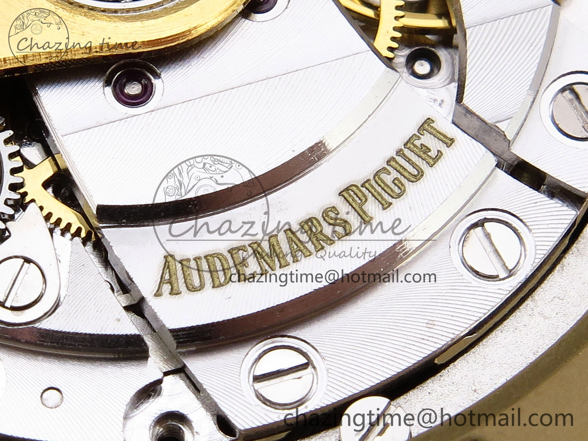 Royal Oak 37mm 15450 YG IPF Best Edition Blue Dial on YG Bracelet SA3120 Super Clone