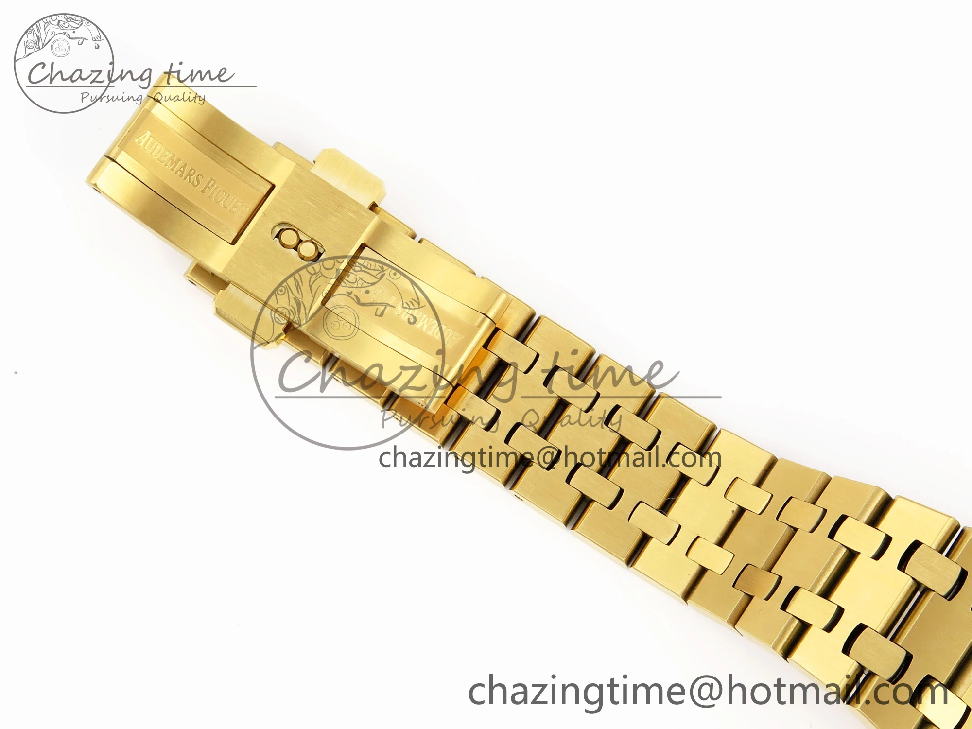 Royal Oak 37mm 15450 YG IPF Best Edition Blue Dial on YG Bracelet SA3120 Super Clone