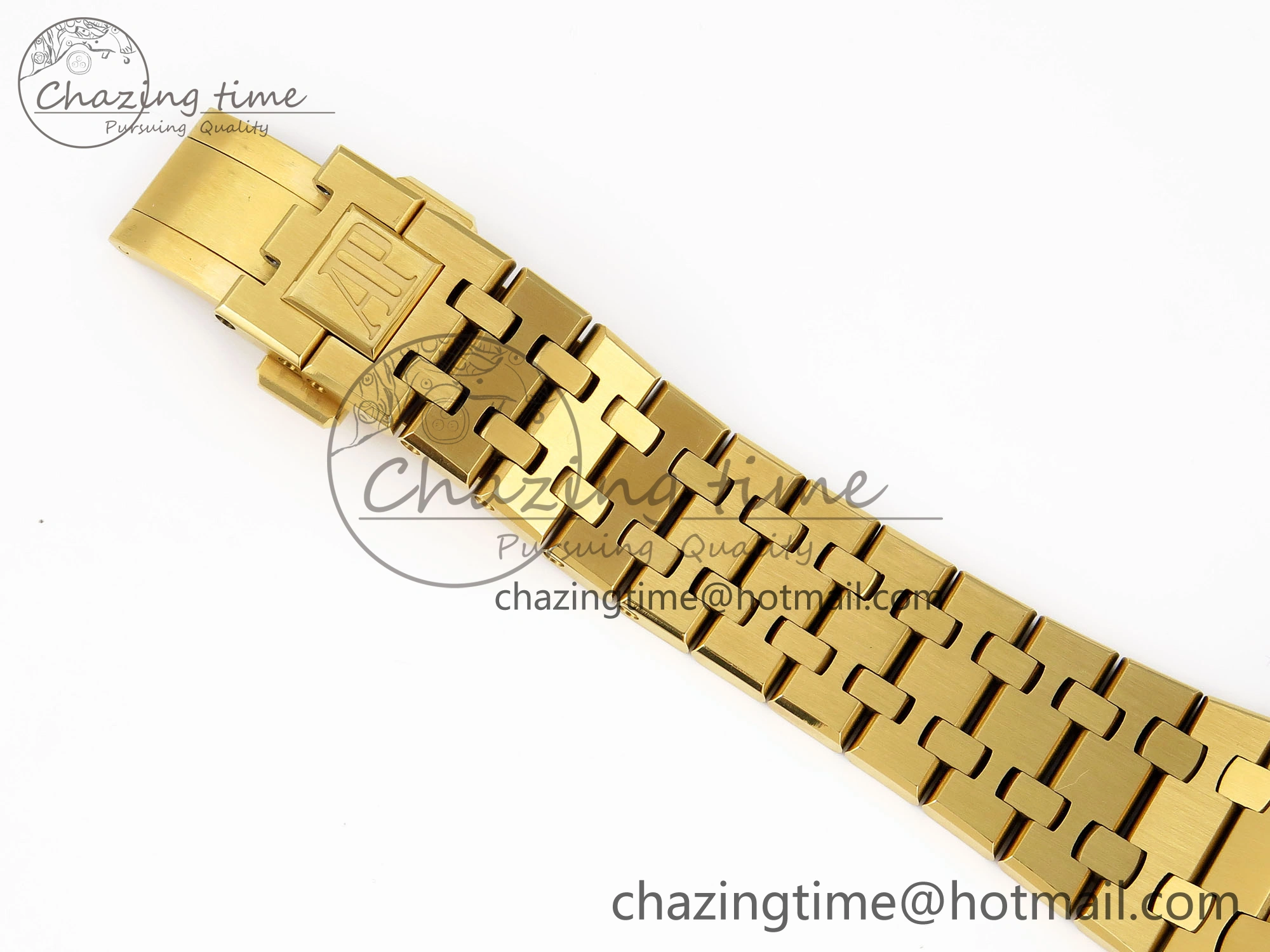 Royal Oak 37mm 15450 YG IPF Best Edition White Dial on YG Bracelet SA3120 Super Clone