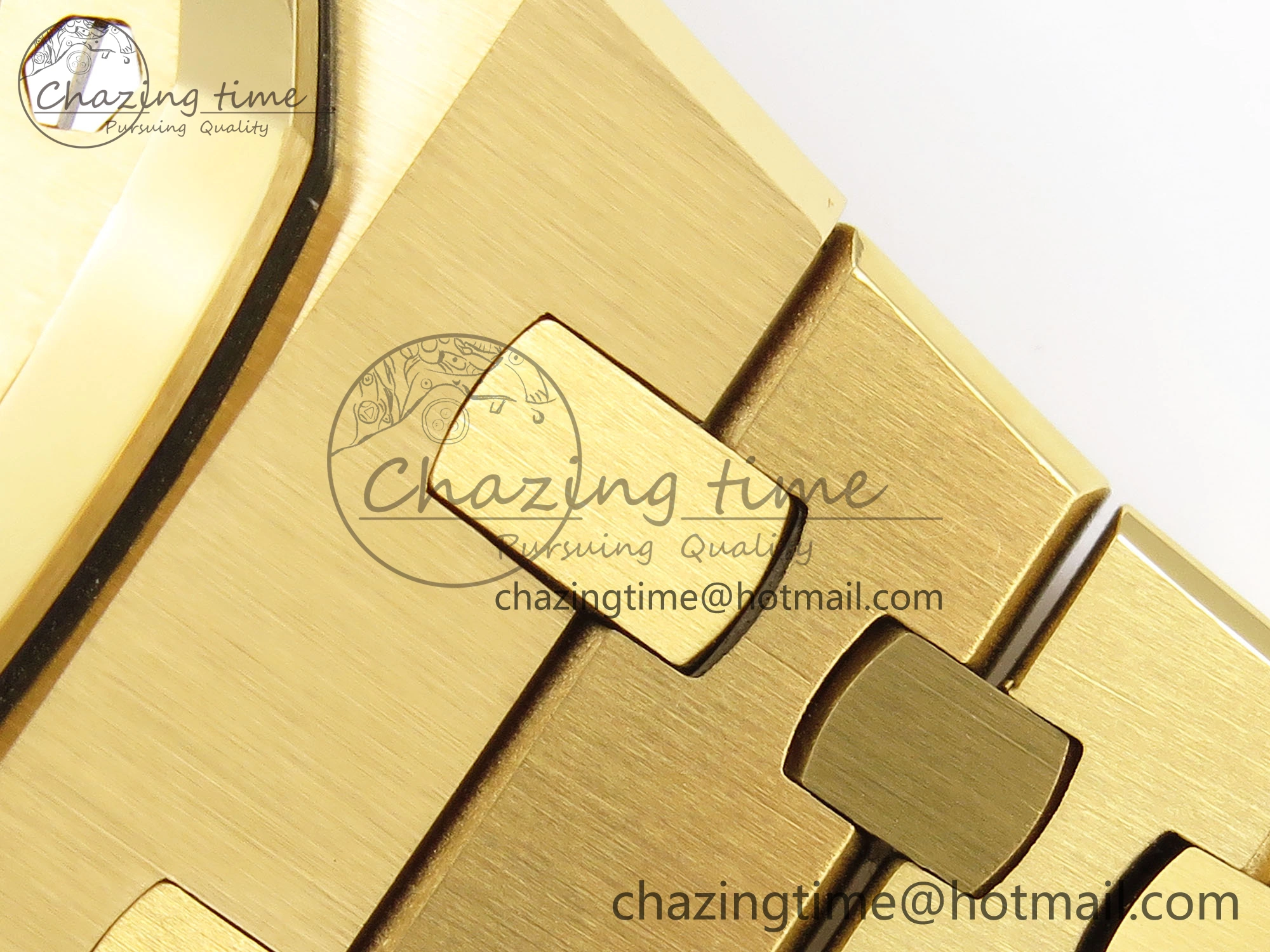 Royal Oak 37mm 15450 YG IPF Best Edition White Dial on YG Bracelet SA3120 Super Clone