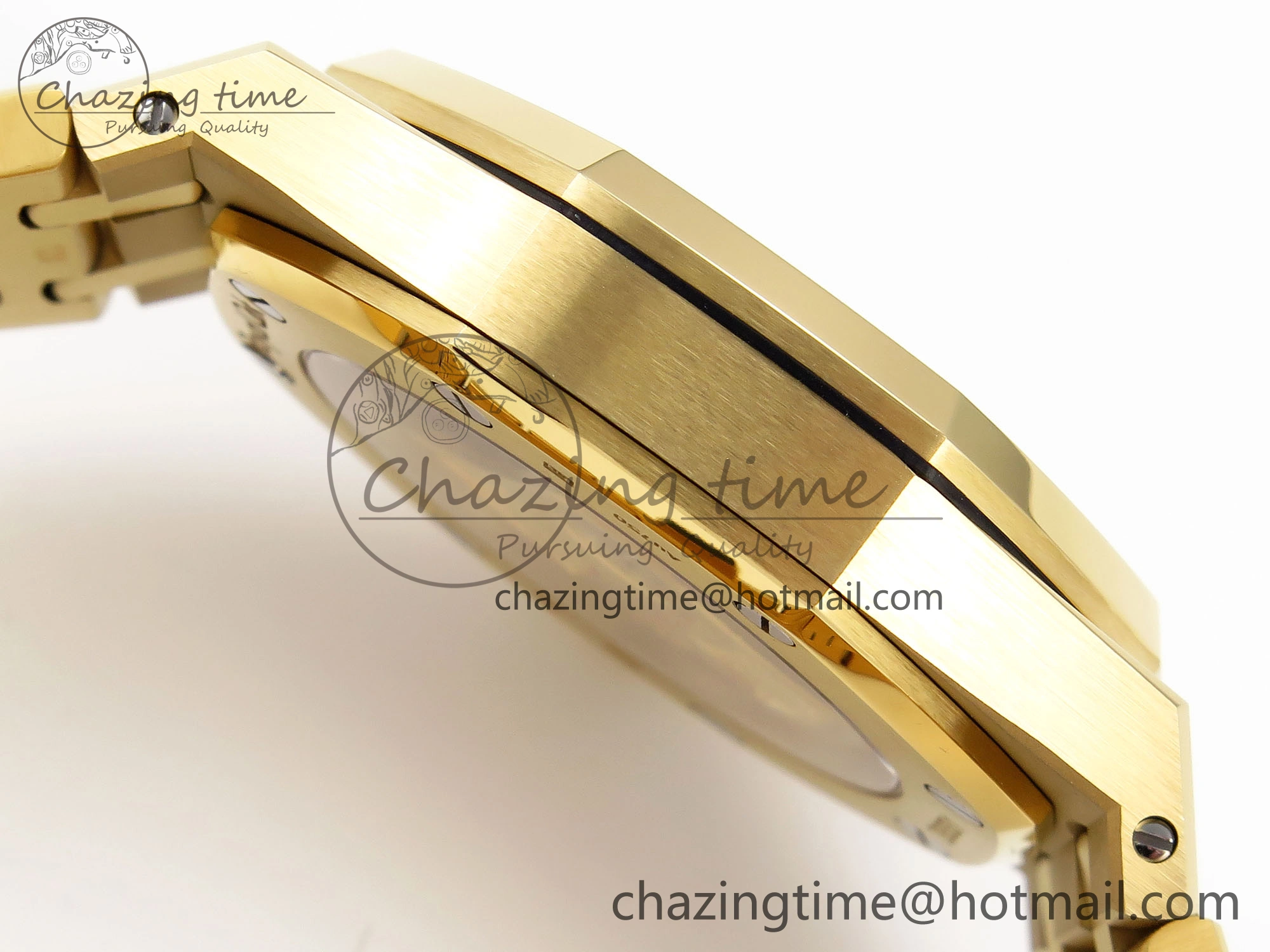 Royal Oak 37mm 15450 YG IPF Best Edition White Dial on YG Bracelet SA3120 Super Clone