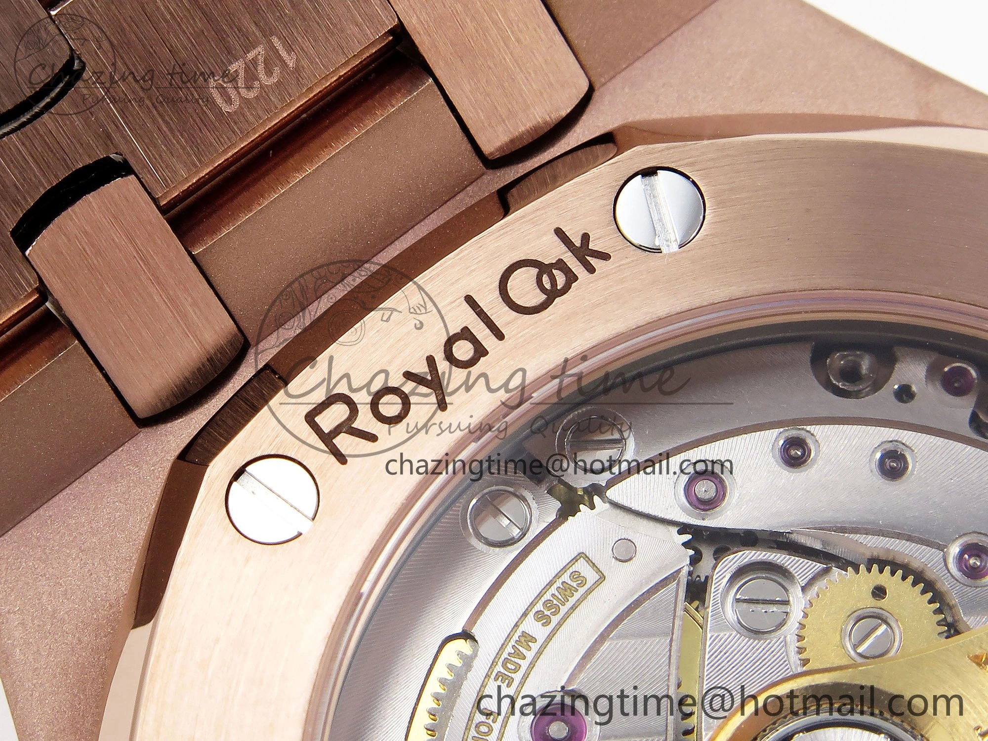 Royal Oak 37mm 15454 Frosted RG APSF 1:1 Best Edition RG Textured Dial on Frosted RG Bracelet SA3120 Super Clone