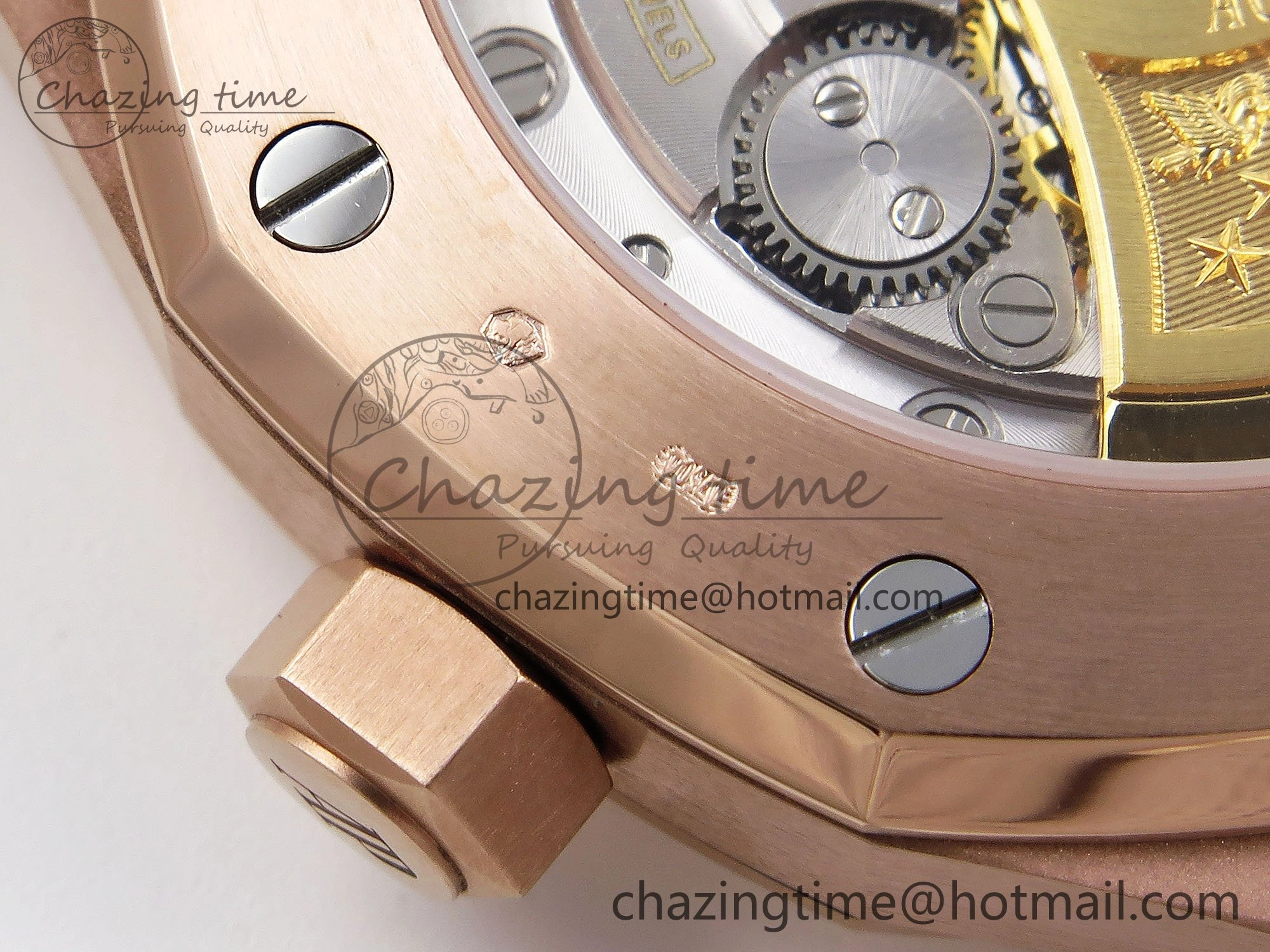 Royal Oak 37mm 15454 Frosted RG APSF 1:1 Best Edition RG Textured Dial on Frosted RG Bracelet SA3120 Super Clone