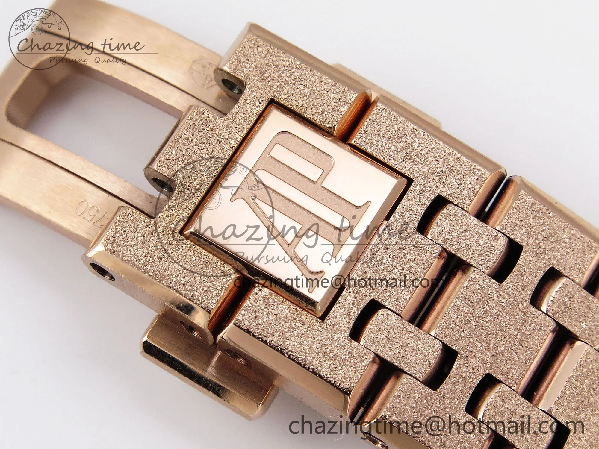 Royal Oak 37mm 15454 Frosted RG APSF 1:1 Best Edition RG Textured Dial on Frosted RG Bracelet SA3120 Super Clone