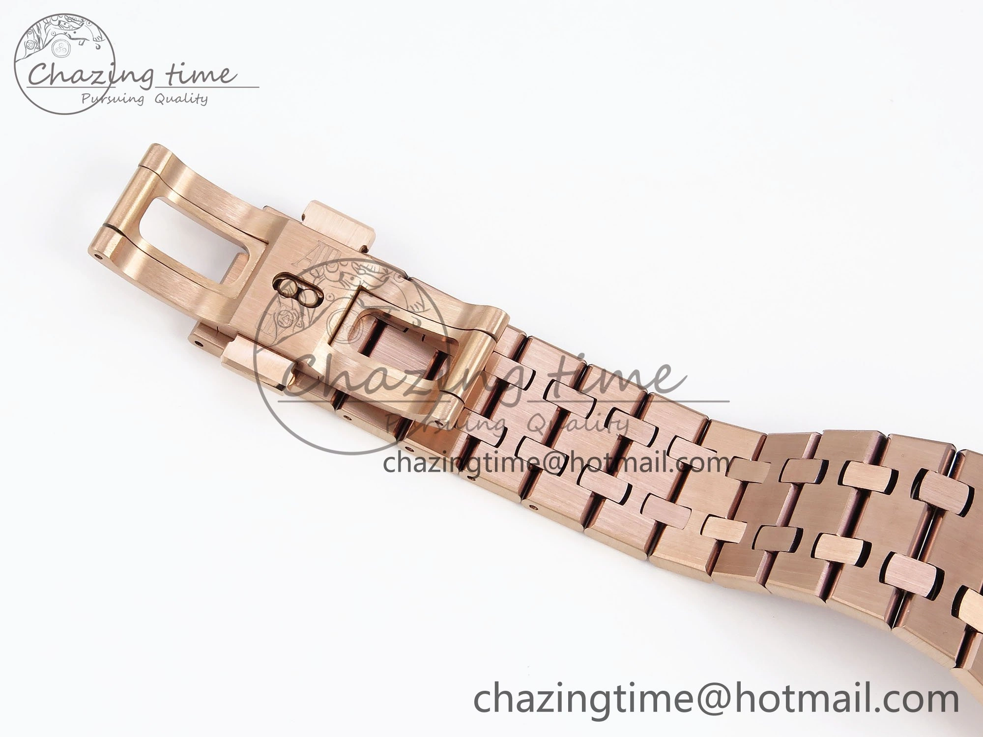 Royal Oak 37mm 15454 Frosted RG APSF 1:1 Best Edition RG Textured Dial on Frosted RG Bracelet SA3120 Super Clone