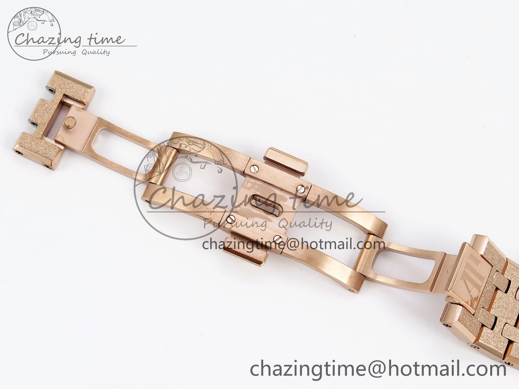 Royal Oak 37mm 15454 Frosted RG APSF 1:1 Best Edition RG Textured Dial on Frosted RG Bracelet SA3120 Super Clone