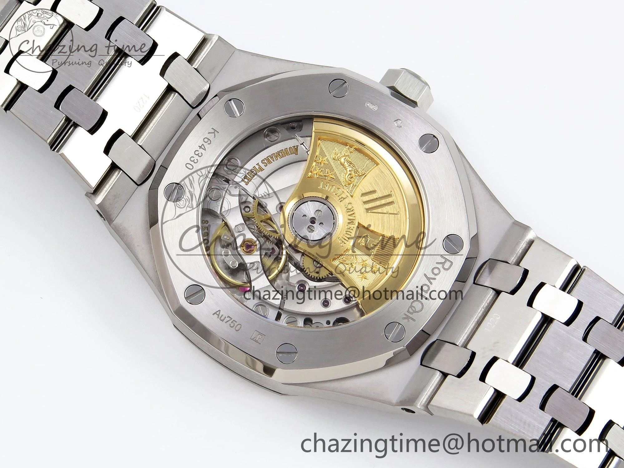 Royal Oak 37mm 15454 Frosted SS APSF 1:1 Best Edition Black Textured Dial on Frosted SS Bracelet SA3120 Super Clone