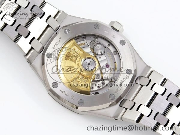 Royal Oak 37mm 15454 Frosted SS APSF 1:1 Best Edition Black Textured Dial on Frosted SS Bracelet SA3120 Super Clone