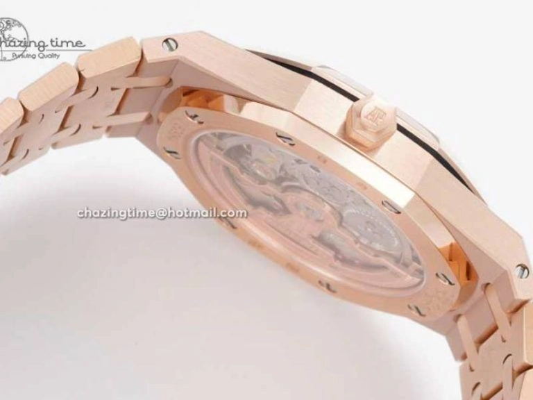 Royal Oak 39mm 15202 RG BF 1:1 Best Edition White Textured Dial on RG Bracelet A2121