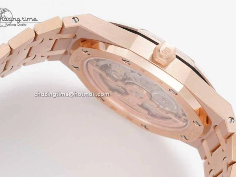 Royal Oak 39mm 15202 RG BF 1:1 Best Edition White Textured Dial on RG Bracelet A2121