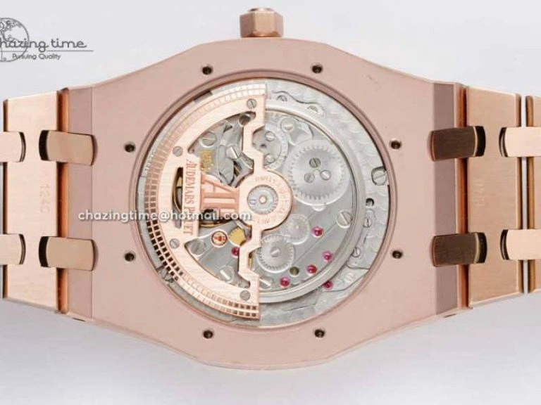Royal Oak 39mm 15202 RG BF 1:1 Best Edition White Textured Dial on RG Bracelet A2121