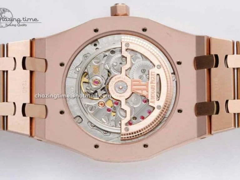 Royal Oak 39mm 15202 RG BF 1:1 Best Edition White Textured Dial on RG Bracelet A2121
