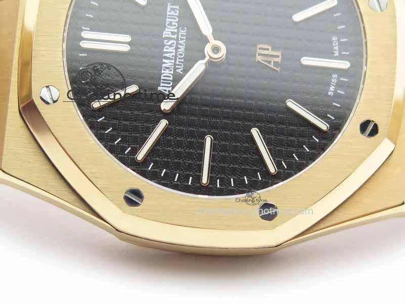 Royal Oak 39mm 15202 RG Black Dial On RG Bracelet MIYOTA9015