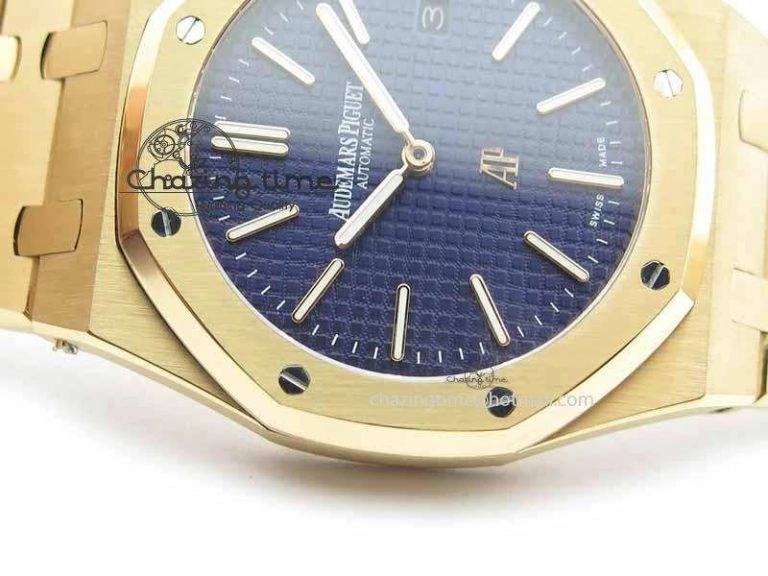 Royal Oak 39mm 15202 RG Blue Dial On RG Bracelet MIYOTA9015