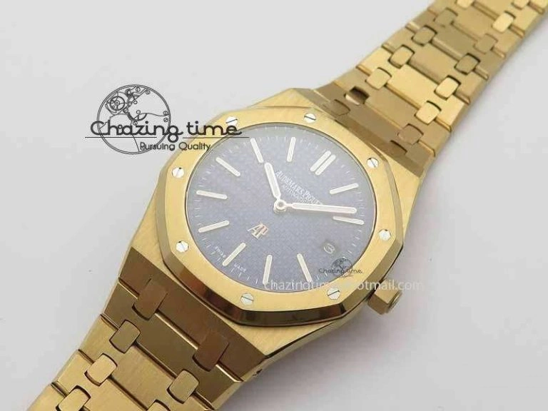 Royal Oak 39mm 15202 RG Blue Dial On RG Bracelet MIYOTA9015
