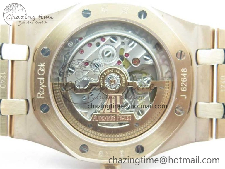 Royal Oak 39mm 15202 RG KZF 1:1 Best Edition Blue Textured Dial on RG Bracelet A2121