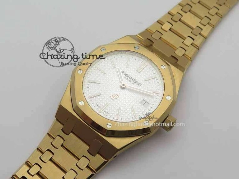 Royal Oak 39mm 15202 RG White Dial On RG Bracelet MIYOTA9015