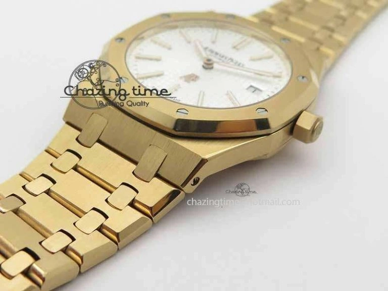 Royal Oak 39mm 15202 RG White Dial On RG Bracelet MIYOTA9015