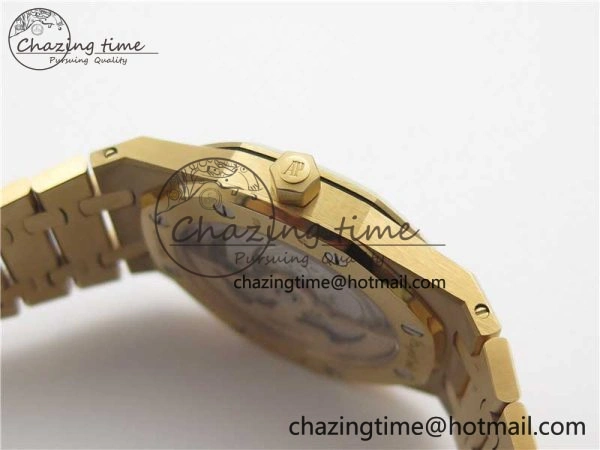 Royal Oak 39mm 15202 RG ZF 1:1 Best Edition Blue Textured Dial on RG Bracelet A2121